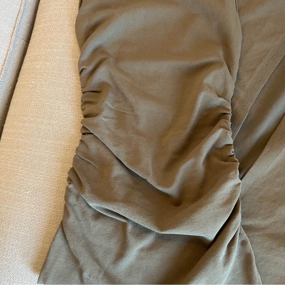 Dissh Romy Sleeveless Maxi Knit Dress - Khaki Olive Military Green Stretchy - Picture 5 of 8